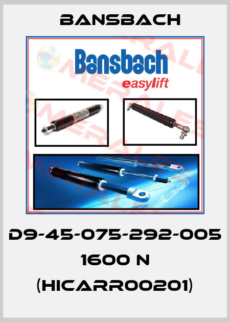 D9-45-075-292-005 1600 N (HICARR00201) Bansbach