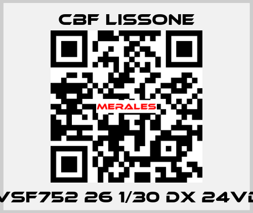 MVSF752 26 1/30 DX 24VDC CBF LISSONE