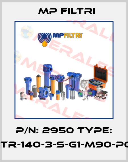 P/N: 2950 Type: STR-140-3-S-G1-M90-P01 MP Filtri