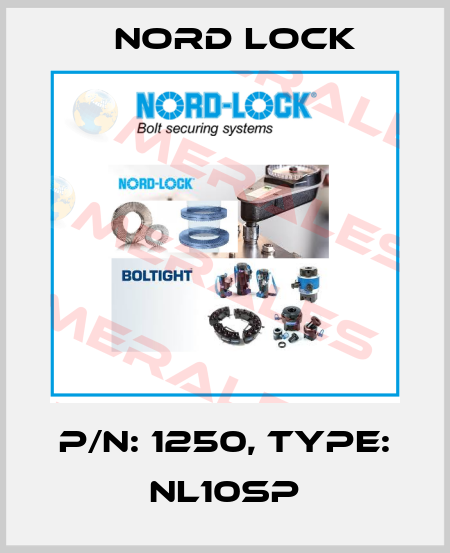 p/n: 1250, type: NL10sp Nord Lock