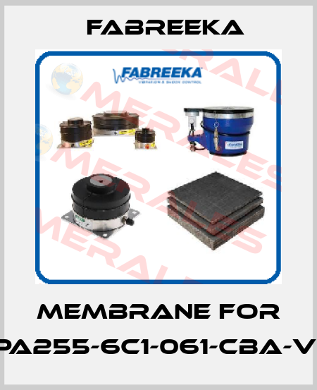 Membrane for PA255-6C1-061-CBA-V1 Fabreeka