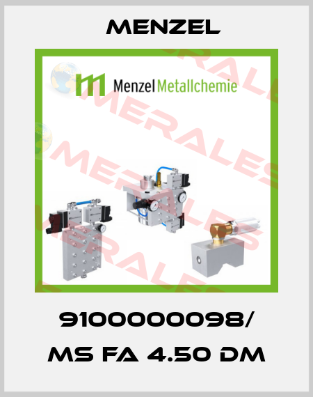 9100000098/ MS FA 4.50 DM Menzel