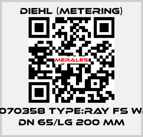 P/N: 3070358 Type:RAY FS WP HOT DN 65/LG 200 mm Diehl (Metering)