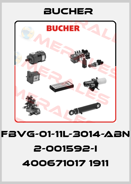 FBVG-01-11L-3014-ABN 2-001592-I 400671017 1911 Bucher