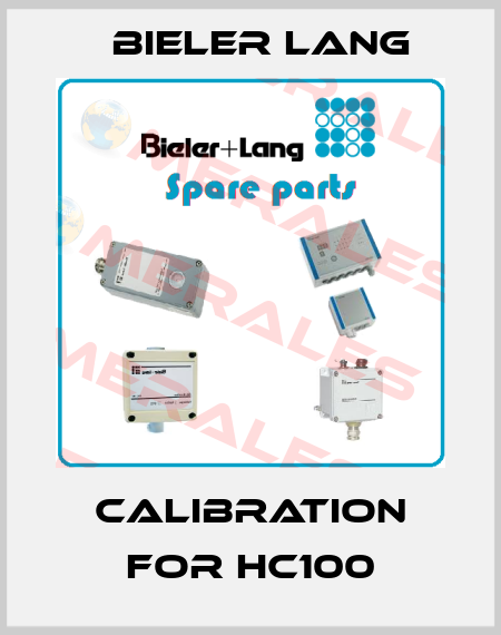 calibration for HC100 Bieler Lang