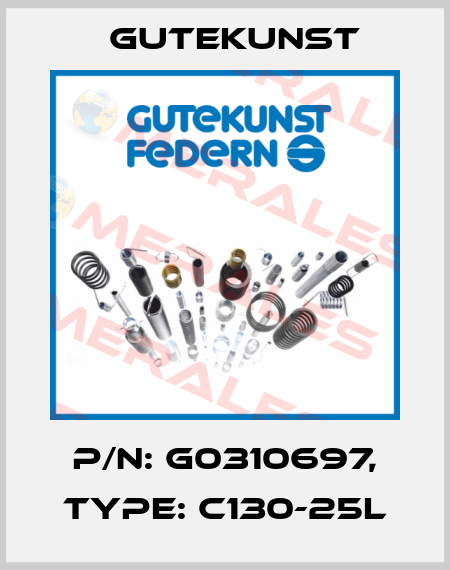 P/N: G0310697, Type: C130-25L Gutekunst