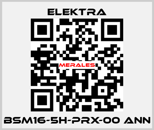 BSM16-5H-PRX-00 ANN ELEKTRA