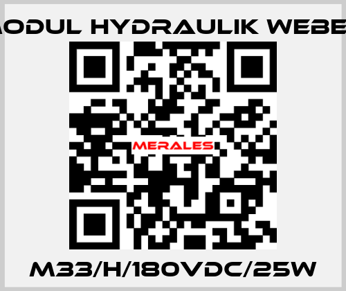 M33/H/180VDC/25W MODUL HYDRAULIK WEBER