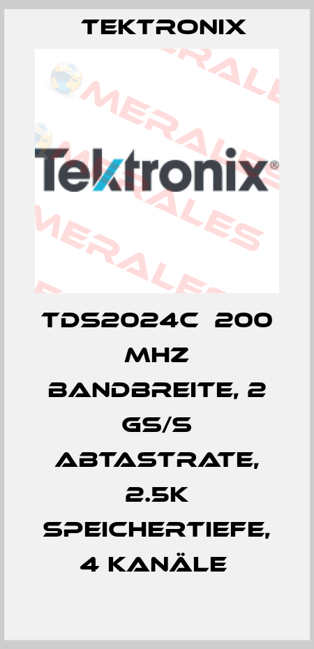 TDS2024C  200 MHz Bandbreite, 2 GS/s Abtastrate, 2.5K Speichertiefe, 4 Kanäle  Tektronix