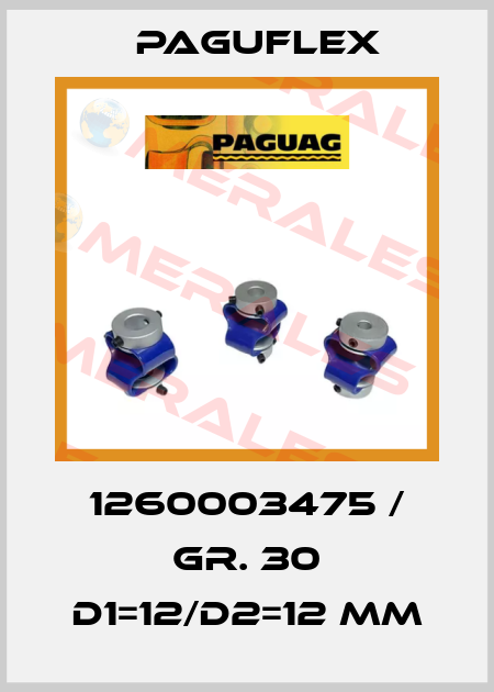 1260003475 / Gr. 30 d1=12/d2=12 mm Paguflex