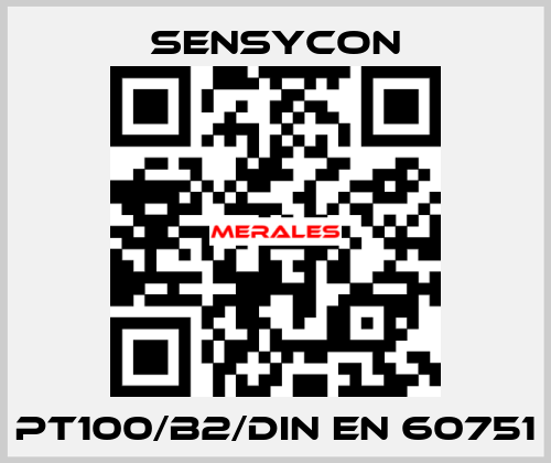 PT100/B2/DIN EN 60751 SENSYCON