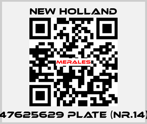 47625629 plate (nr.14) New Holland