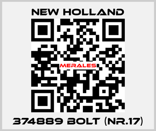 374889 bolt (Nr.17) New Holland
