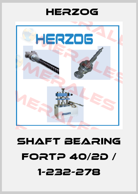 shaft bearing forTP 40/2D / 1-232-278 Herzog