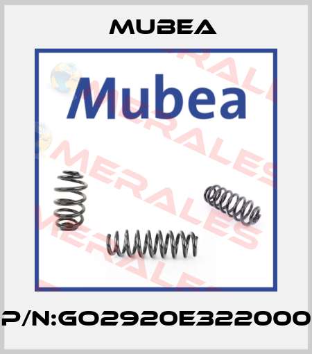 P/N:GO2920E322000 Mubea