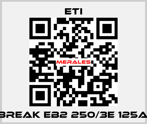 ETIBREAK EB2 250/3E 125A 3p Eti