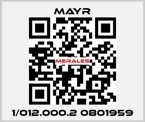 1/012.000.2 0801959 Mayr