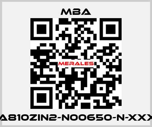 MBA810ZIN2-N00650-N-XXXXX MBA