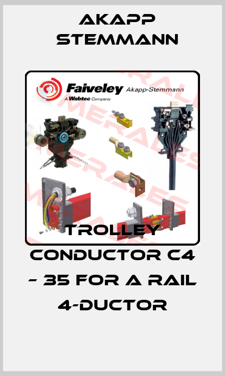 Trolley conductor C4 – 35 for a rail 4-Ductor Akapp Stemmann