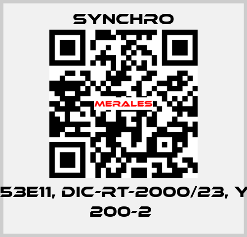 TS453E11, DIC-RT-2000/23, YDFT 200-2  SYNCHRO