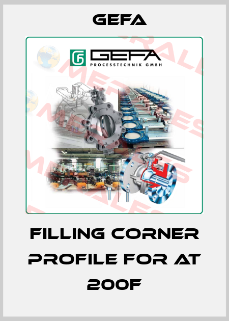 Filling corner profile for AT 200F Gefa