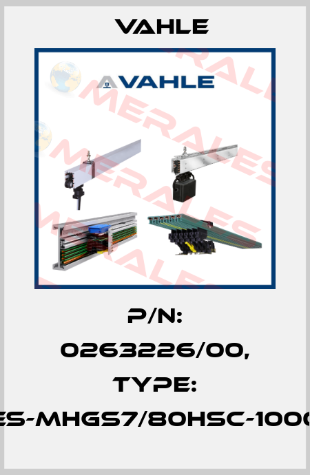 P/n: 0263226/00, Type: ES-MHGS7/80HSC-1000 Vahle