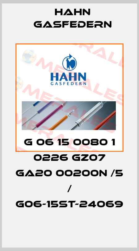 G 06 15 0080 1 0226 GZ07 GA20 00200N /5 / G06-15ST-24069 Hahn Gasfedern