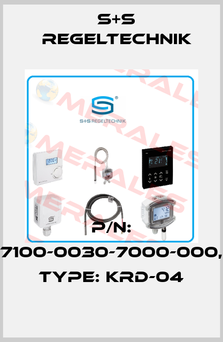 P/N: 7100-0030-7000-000, Type: KRD-04 S+S REGELTECHNIK