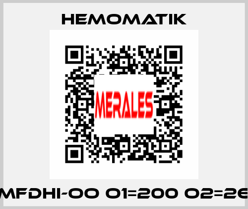 HMFDHI-OO O1=200 O2=265 Hemomatik
