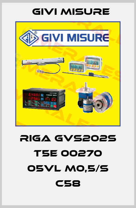 RIGA GVS202S T5E 00270 05VL M0,5/S C58 Givi Misure