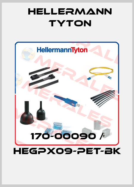170-00090 / HEGPX09-PET-BK Hellermann Tyton