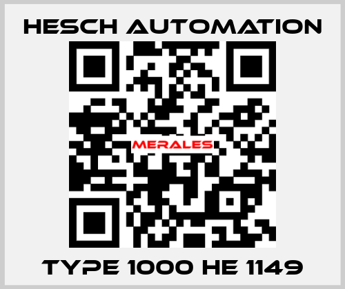 TYPE 1000 HE 1149 Hesch Automation