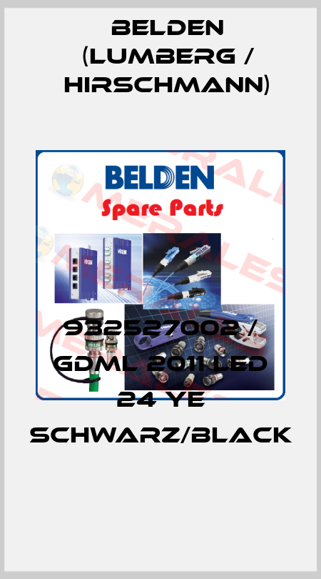 932527002 / GDML 2011 LED 24 YE schwarz/black Belden (Lumberg / Hirschmann)