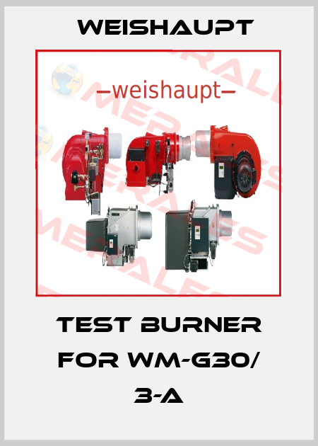 Test burner for WM-G30/ 3-A Weishaupt