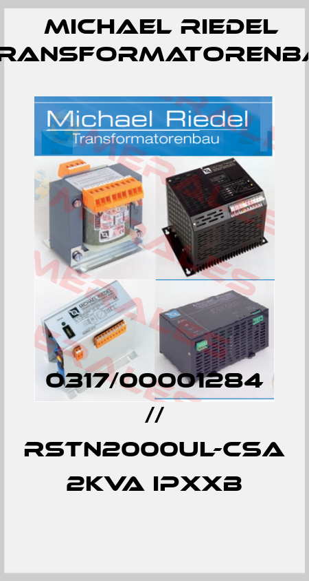 0317/00001284 // RSTN2000UL-CSA 2kVA IPXXB Michael Riedel Transformatorenbau