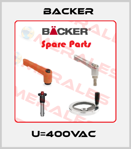 U=400VAC  Backer