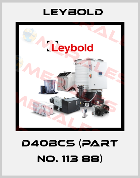 D40BCS (Part No. 113 88) Leybold