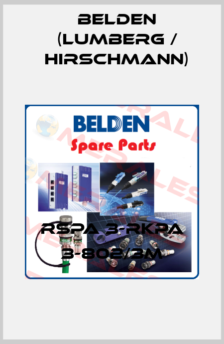 RSPA 3-RKPA 3-802/3M Belden (Lumberg / Hirschmann)