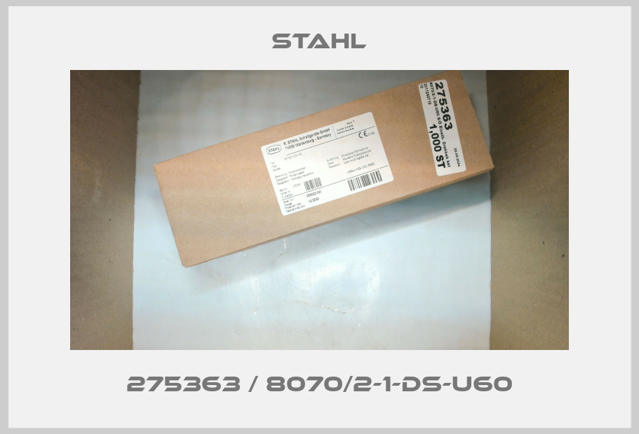 275363 / 8070/2-1-DS-U60 Stahl
