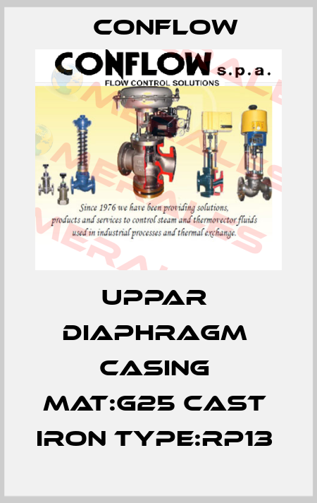UPPAR  DIAPHRAGM  CASING  MAT:G25 CAST  IRON TYPE:RP13  CONFLOW