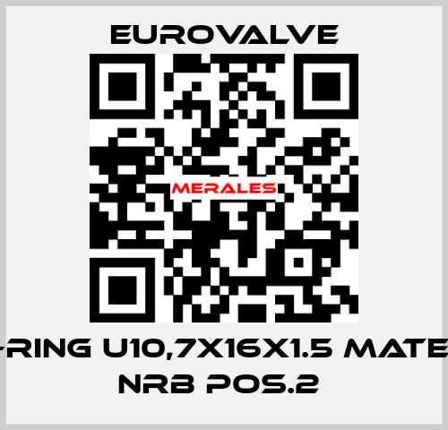 USIT-RING U10,7X16X1.5 MATERIAL NRB POS.2  Eurovalve