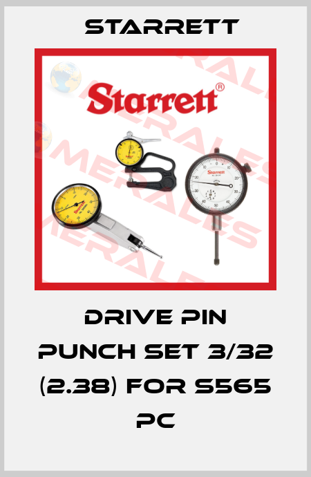 Drive pin punch set 3/32 (2.38) for S565 PC Starrett