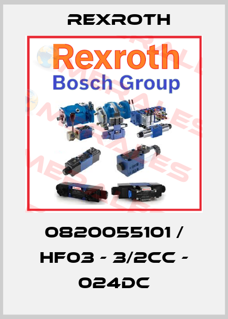 0820055101 / HF03 - 3/2CC - 024DC Rexroth