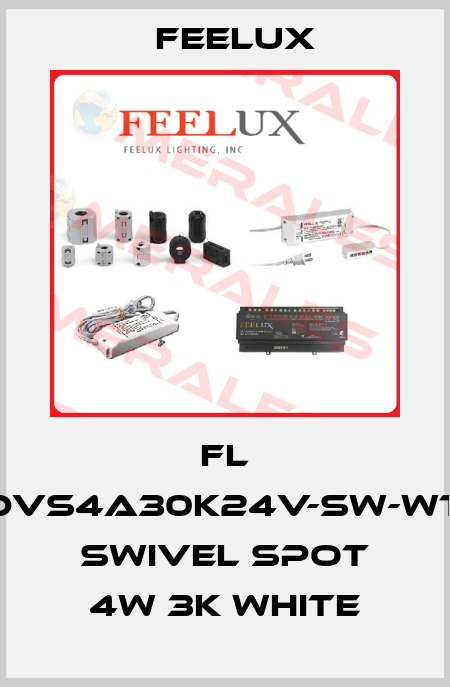 FL DVS4A30K24V-SW-WT SWIVEL SPOT 4W 3K WHITE Feelux