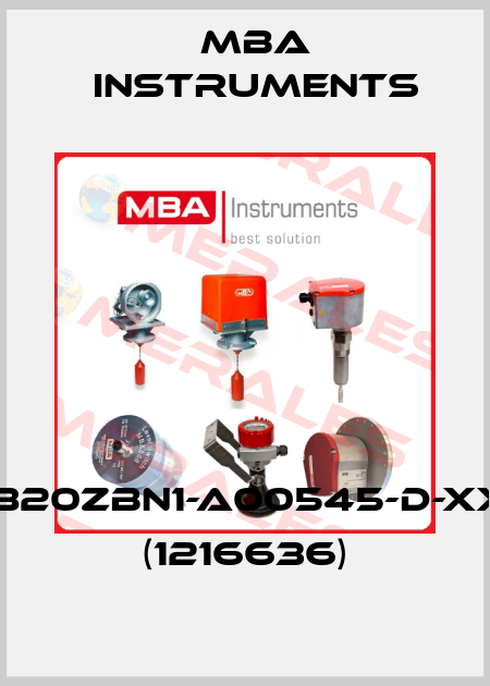 MBA820ZBN1-A00545-D-XXXXX (1216636) MBA Instruments