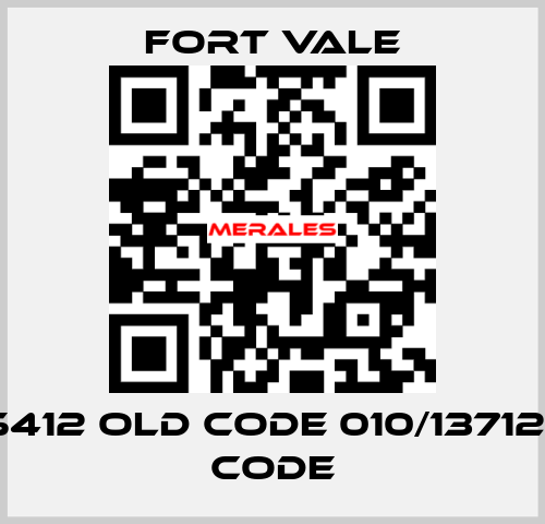 010/15412 old code 010/137121 new code Fort Vale