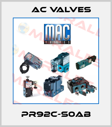 PR92C-S0AB МAC Valves