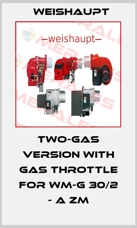 Two-gas version with gas throttle for WM-G 30/2 - A ZM Weishaupt