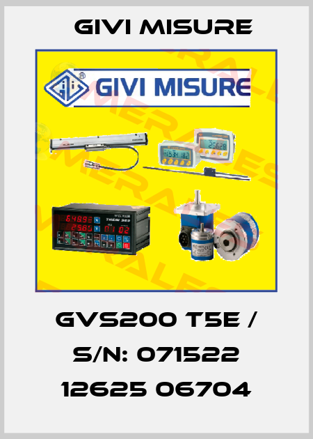 GVS200 T5E / S/N: 071522 12625 06704 Givi Misure