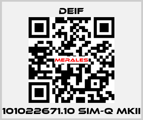 101022671.10 SIM-Q MKII Deif